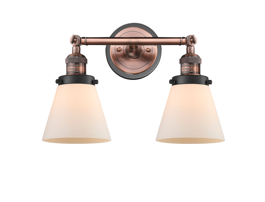 Innovations Franklin Restoration 208BP-ACBK-G61 Bath Vanity Light 16 in. wide - Antique Copper