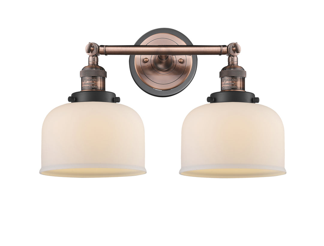 Innovations Franklin Restoration 208BP-ACBK-G71 Bath Vanity Light 19 in. wide - Antique Copper