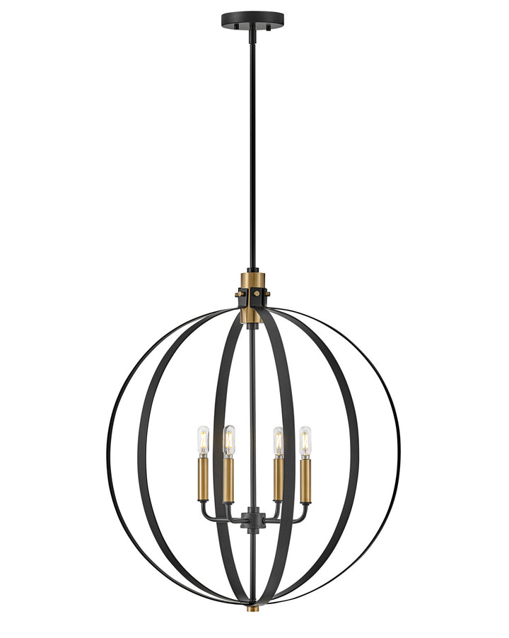 Lark Cirque 83034BK Chandelier Light - Black