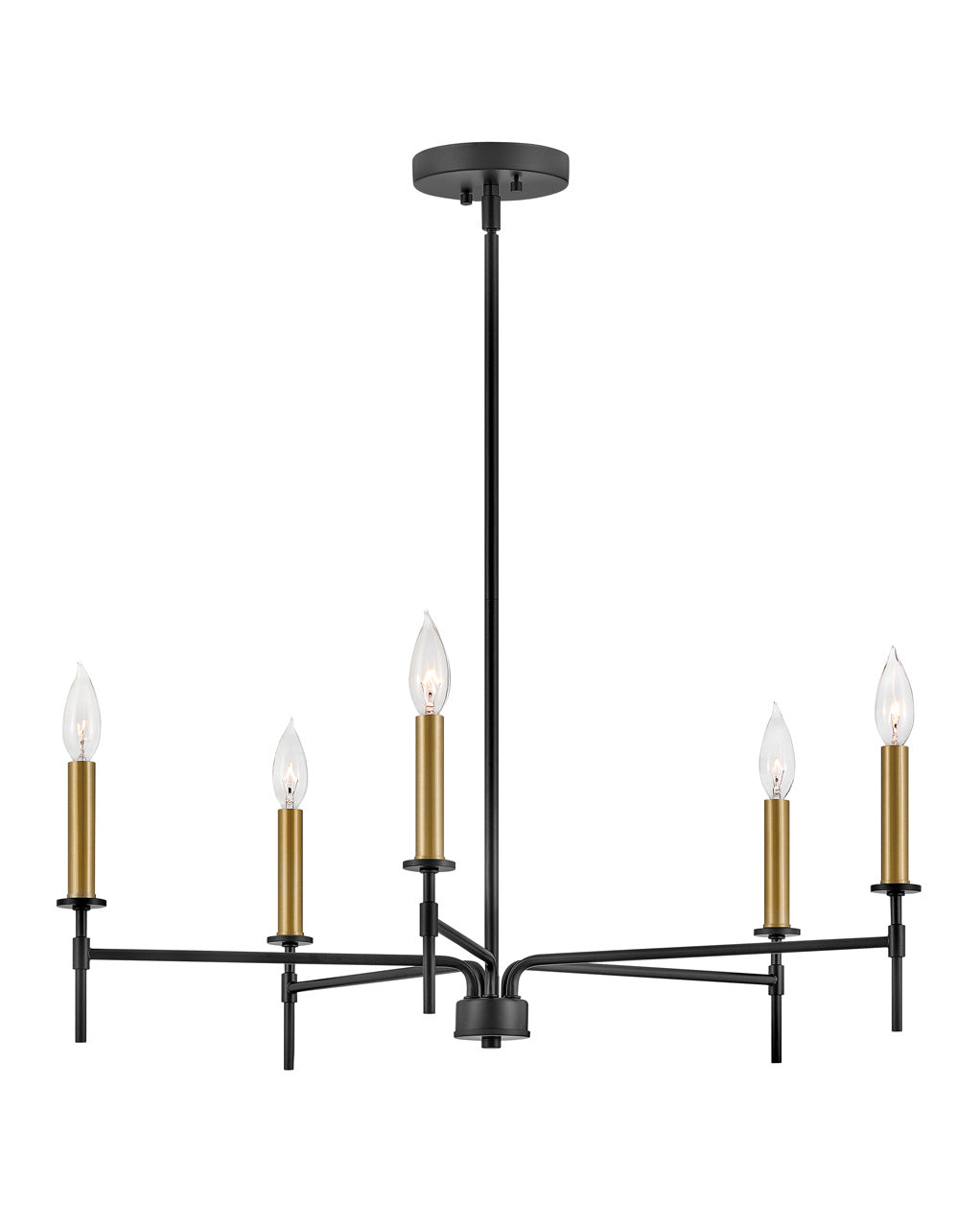 Lark Hux 83075BK Chandelier Light - Black