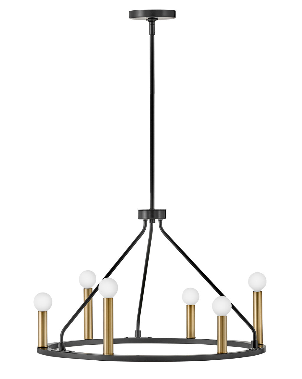 Lark Lazlo 83155BK Chandelier Light - Black