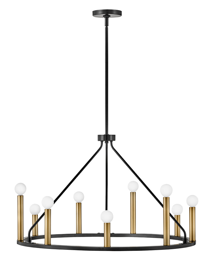 Lark Lazlo 83158BK Chandelier Light - Black