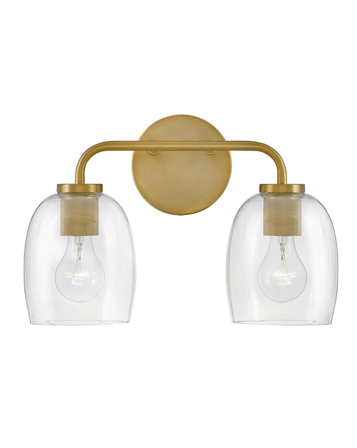 Lark Percy 85012LCB Bath Vanity Light 15 in. wide - Lacquered Brass