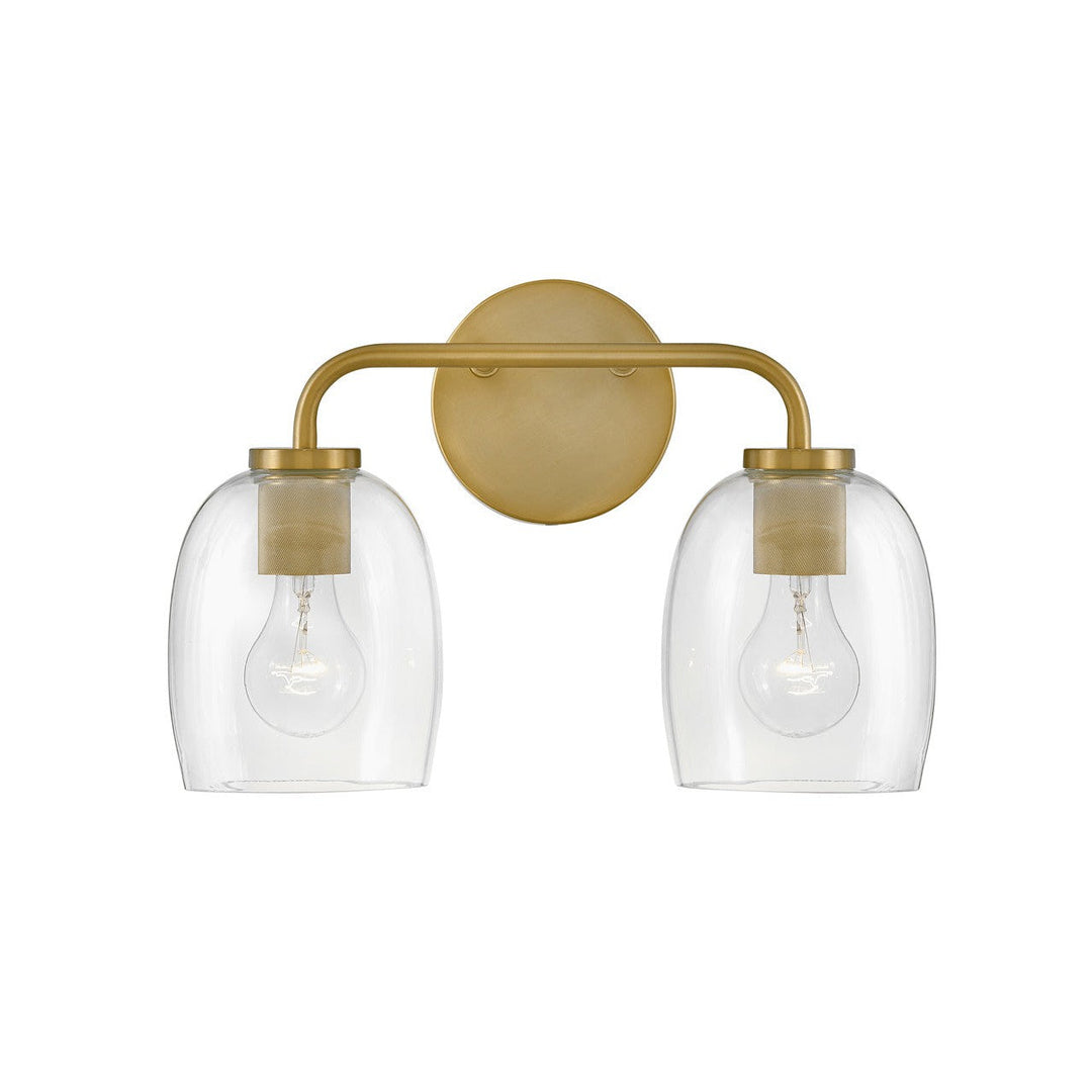 Lark Percy 85012LCB Bath Vanity Light 15 in. wide - Lacquered Brass