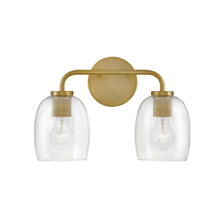 Lark Percy 85012LCB Bath Vanity Light 15 in. wide - Lacquered Brass