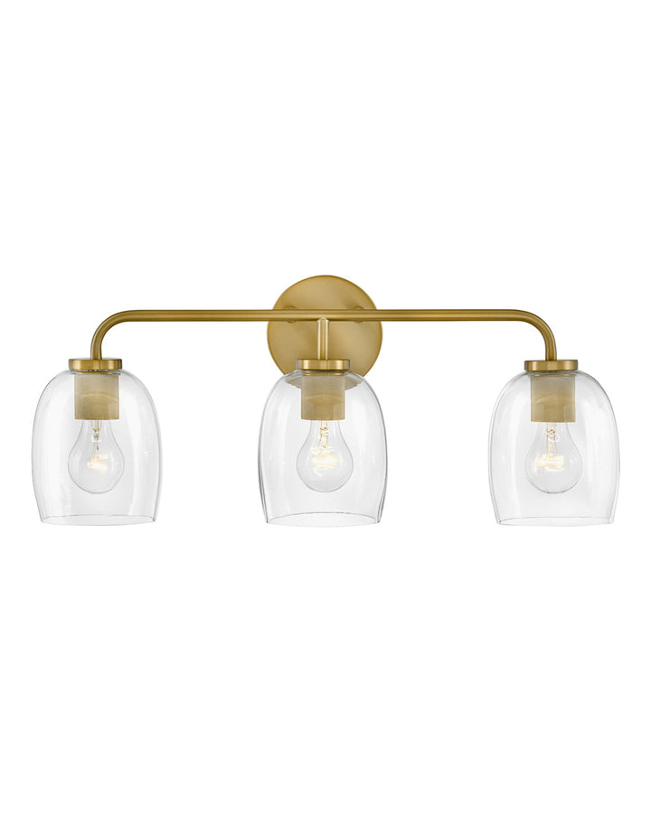 Lark Percy 85013LCB Bath Vanity Light 24 in. wide - Lacquered Brass