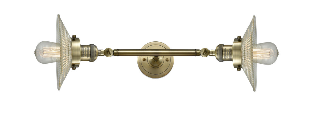 Innovations Franklin Restoration 208L-AB-G2-LED Bath Vanity Light 9 in. wide - Antique Brass