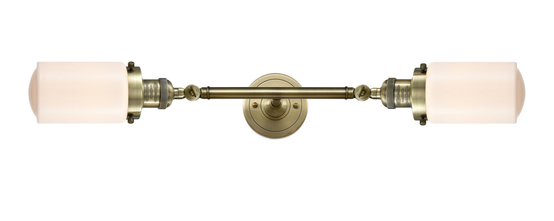 Innovations Franklin Restoration 208L-AB-G311-LED Bath Vanity Light 5 in. wide - Antique Brass