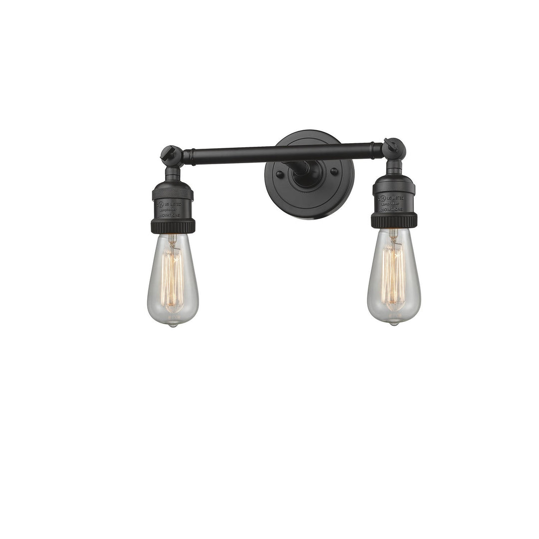 Innovations Franklin Restoration 208NH-OB-LED Bath Vanity Light 11 in. wide - Oil Rubbed Bronze