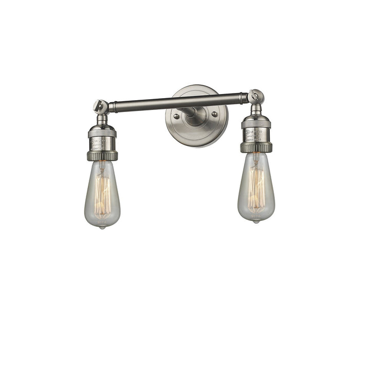 Innovations Franklin Restoration 208NH-SN Bath Vanity Light 11 in. wide - Brushed Satin Nickel