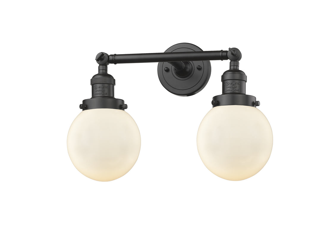 Innovations Franklin Restoration 208-OB-G201-6-LED Bath Vanity Light 17 in. wide - Oil Rubbed Bronze