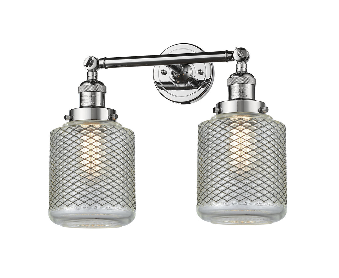 Innovations Franklin Restoration 208-PC-G262-LED Bath Vanity Light 16 in. wide - Polished Chrome