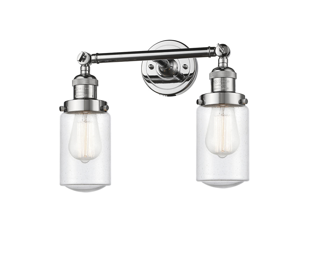 Innovations Franklin Restoration 208-PC-G314-LED Bath Vanity Light 14 in. wide - Polished Chrome