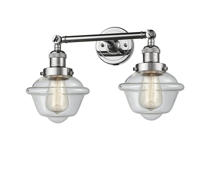 Innovations Franklin Restoration 208-PC-G532 Bath Vanity Light 17 in. wide - Polished Chrome