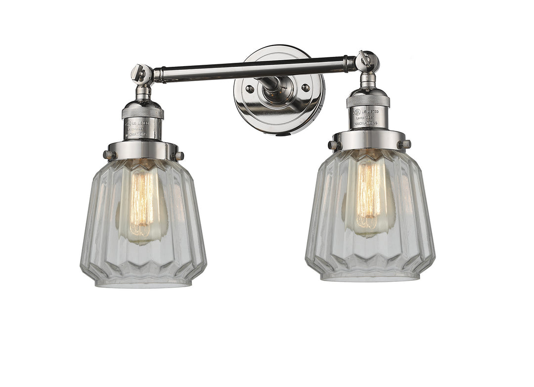 Innovations Franklin Restoration 208-PN-G142-LED Bath Vanity Light 16 in. wide - Polished Nickel