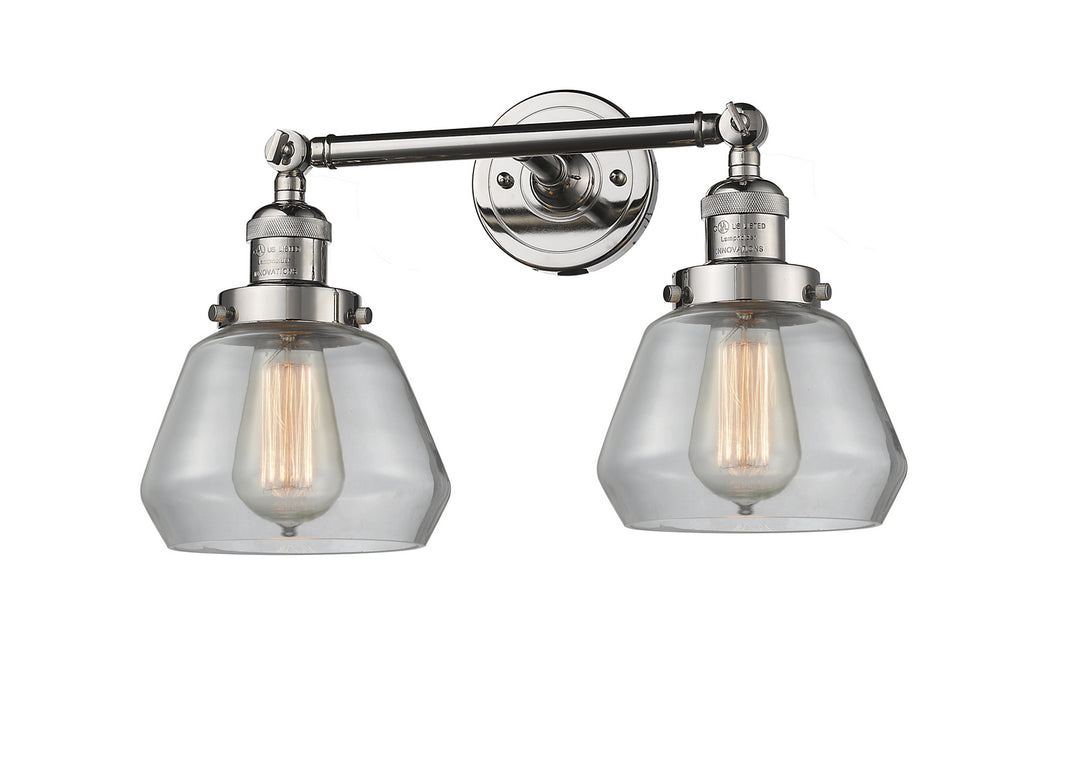 Innovations Franklin Restoration 208-PN-G172-LED Bath Vanity Light 17 in. wide - Polished Nickel