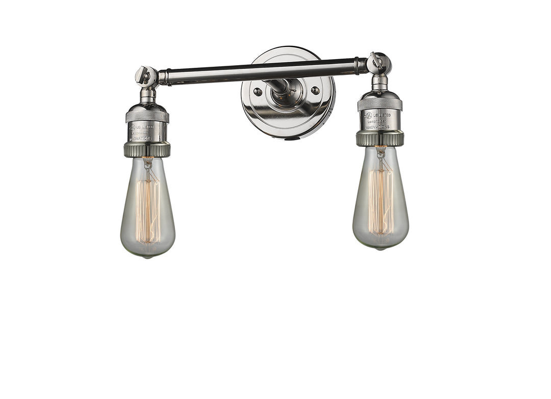 Innovations Franklin Restoration 208-PN-LED Bath Vanity Light 11 in. wide - Polished Nickel