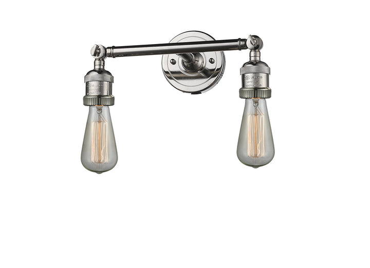 Innovations Franklin Restoration 208-PN-LED Bath Vanity Light 11 in. wide - Polished Nickel