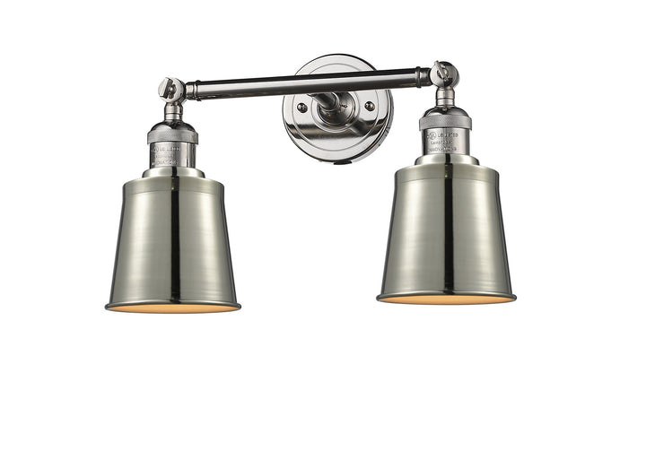 Innovations Franklin Restoration 208-PN-M9-LED Bath Vanity Light 16 in. wide - Polished Nickel