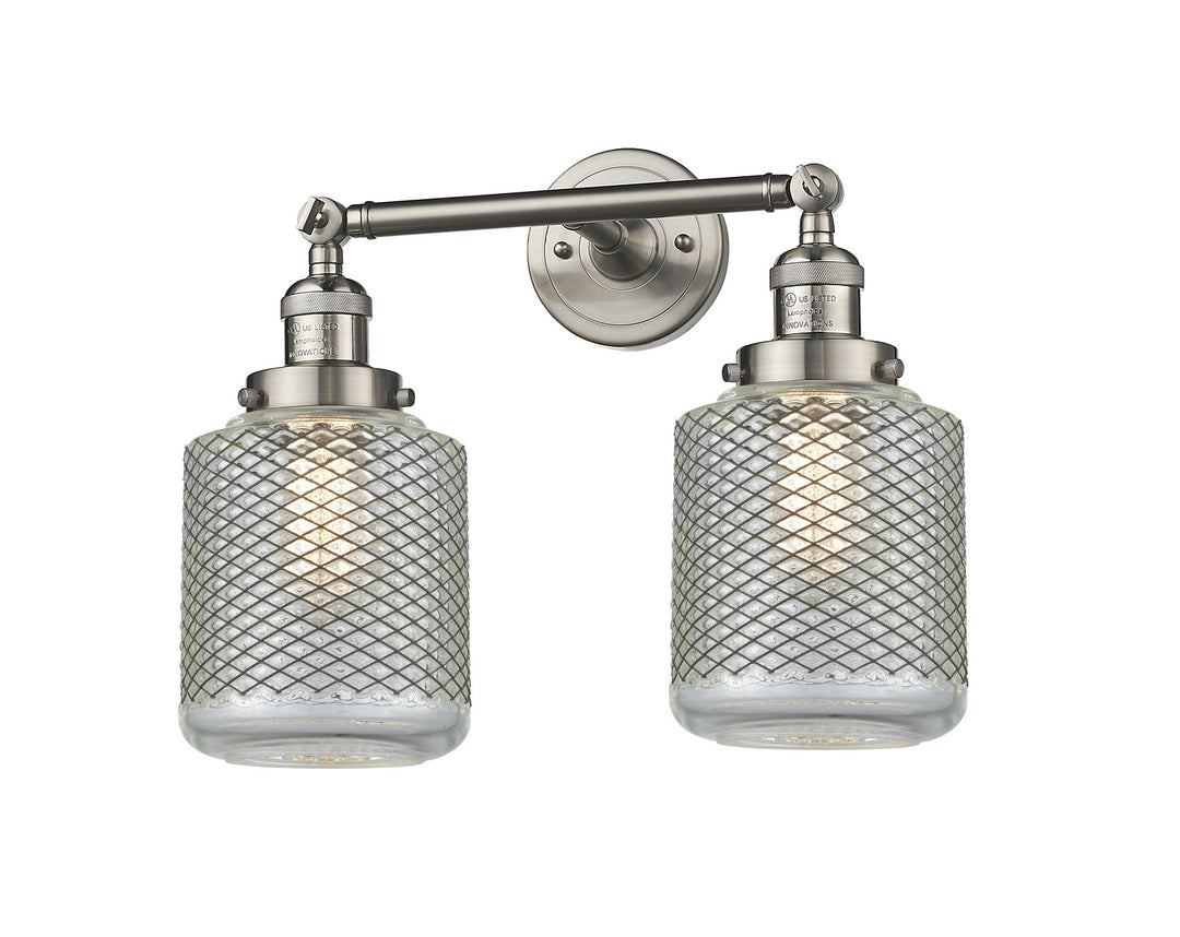 Innovations Franklin Restoration 208-SN-G262-LED Bath Vanity Light 16 in. wide - Brushed Satin Nickel