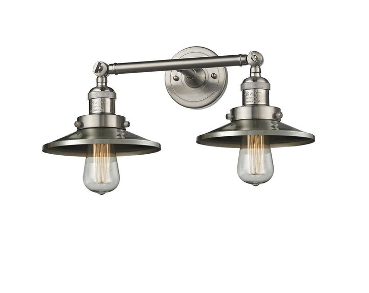 Innovations Franklin Restoration 208-SN-M2-LED Bath Vanity Light 18 in. wide - Brushed Satin Nickel