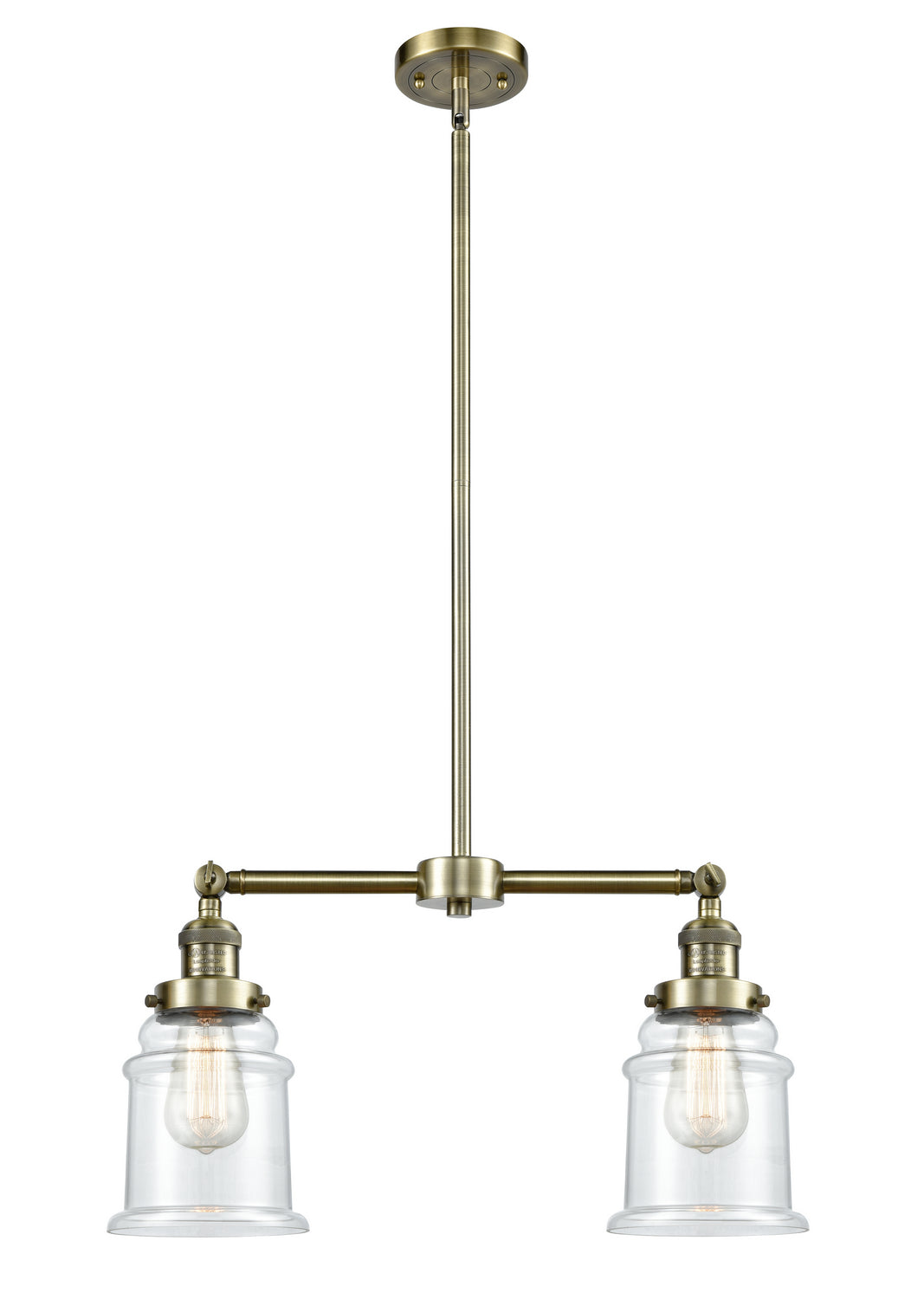 Innovations Franklin Restoration 209-AB-G182-LED Pendant Light - Antique Brass