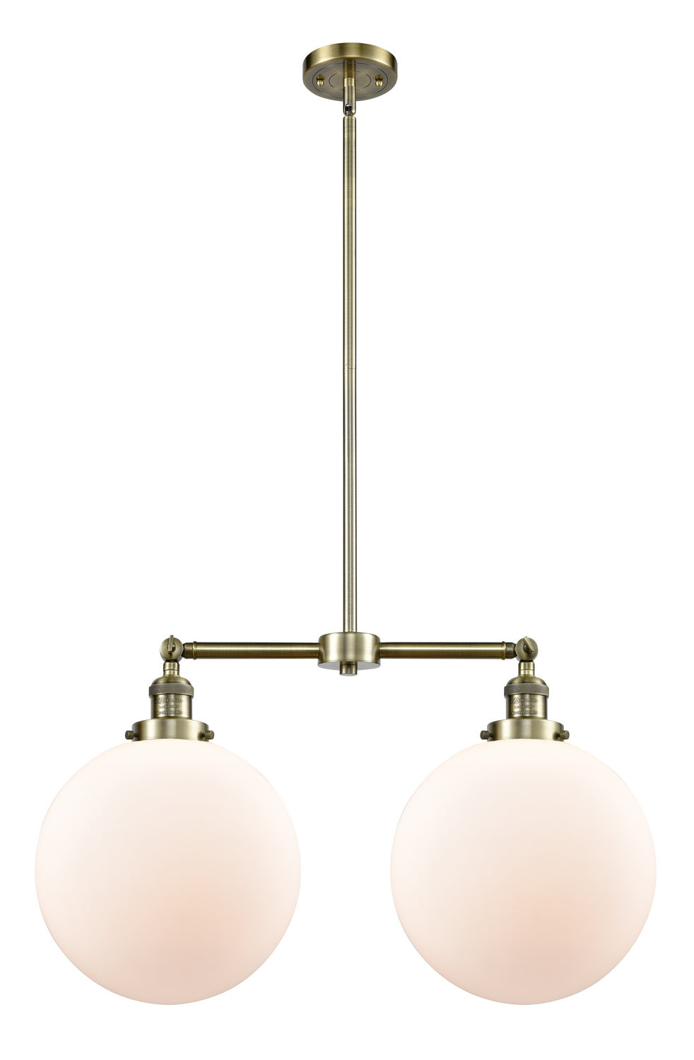 Innovations Franklin Restoration 209-AB-G201-12 Pendant Light - Antique Brass