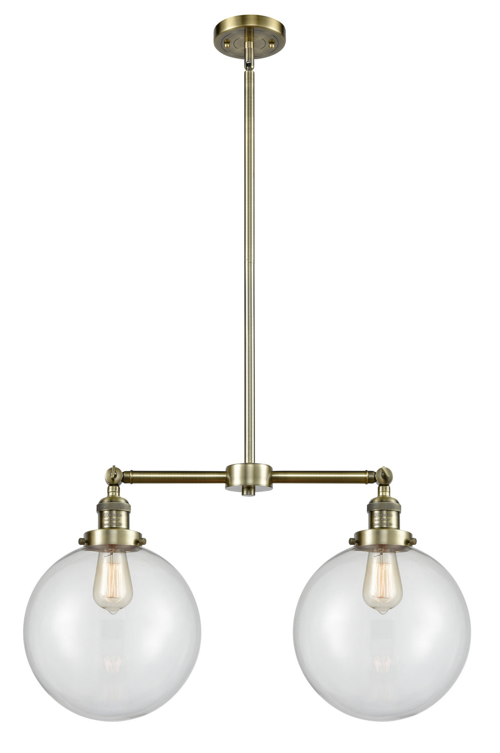 Innovations Franklin Restoration 209-AB-G202-10-LED Pendant Light - Antique Brass