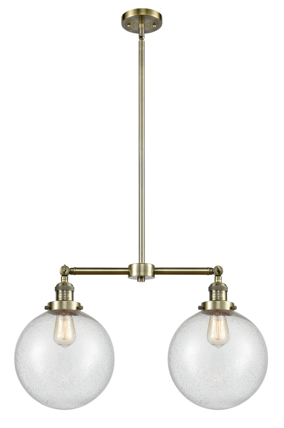 Innovations Franklin Restoration 209-AB-G204-10-LED Pendant Light - Antique Brass