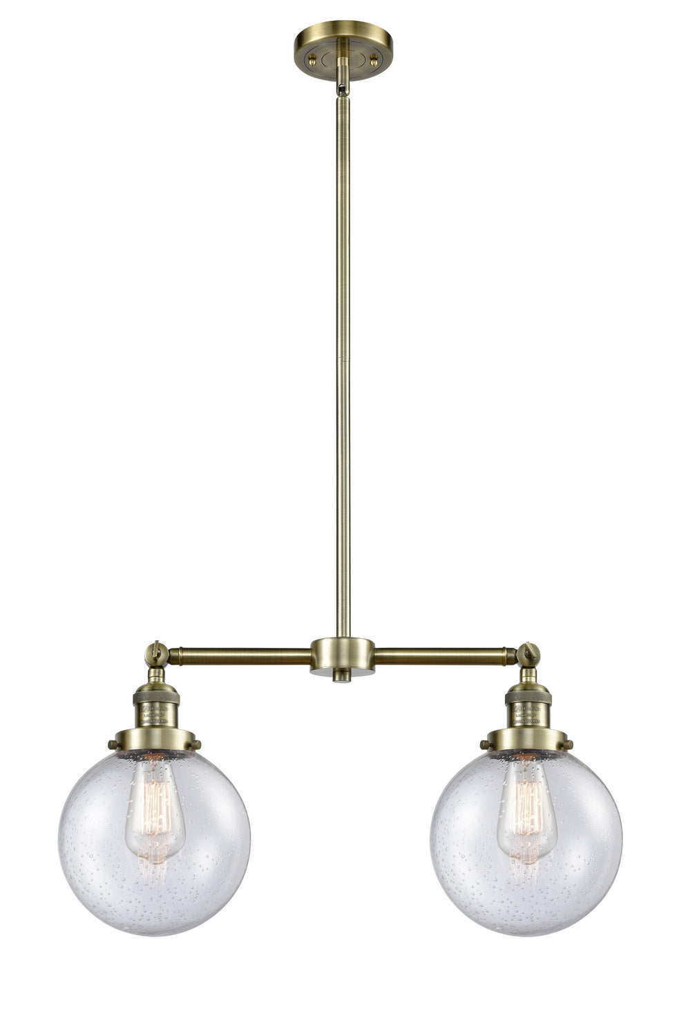 Innovations Franklin Restoration 209-AB-G204-8-LED Pendant Light - Antique Brass