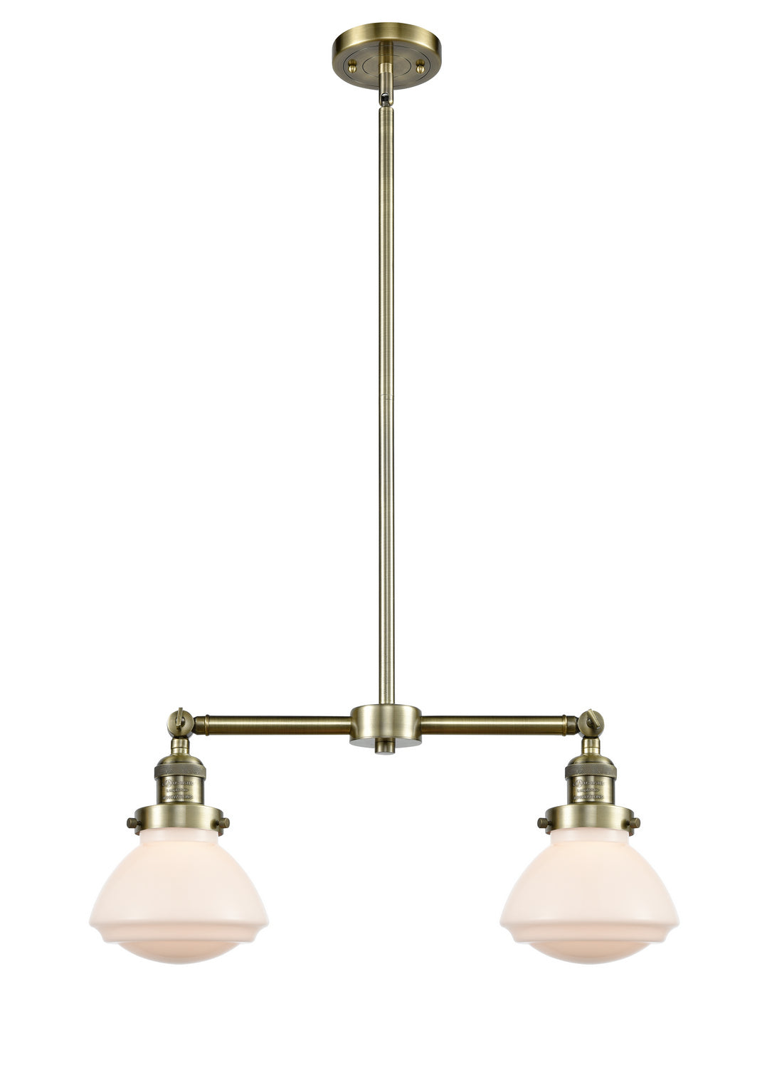 Innovations Franklin Restoration 209-AB-G321 Pendant Light - Antique Brass