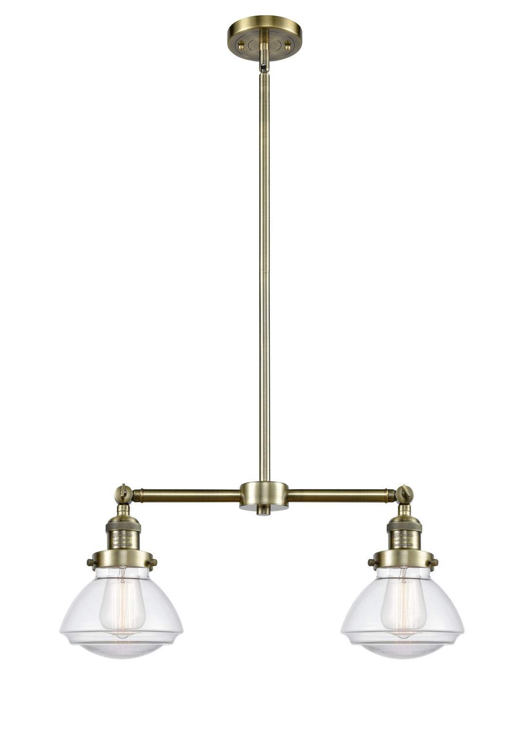 Innovations Franklin Restoration 209-AB-G322 Pendant Light - Antique Brass