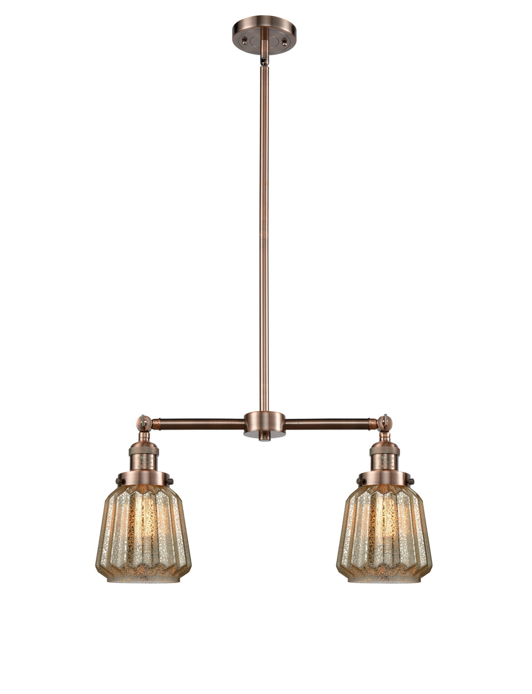 Innovations Franklin Restoration 209-AC-G146 Pendant Light - Antique Copper