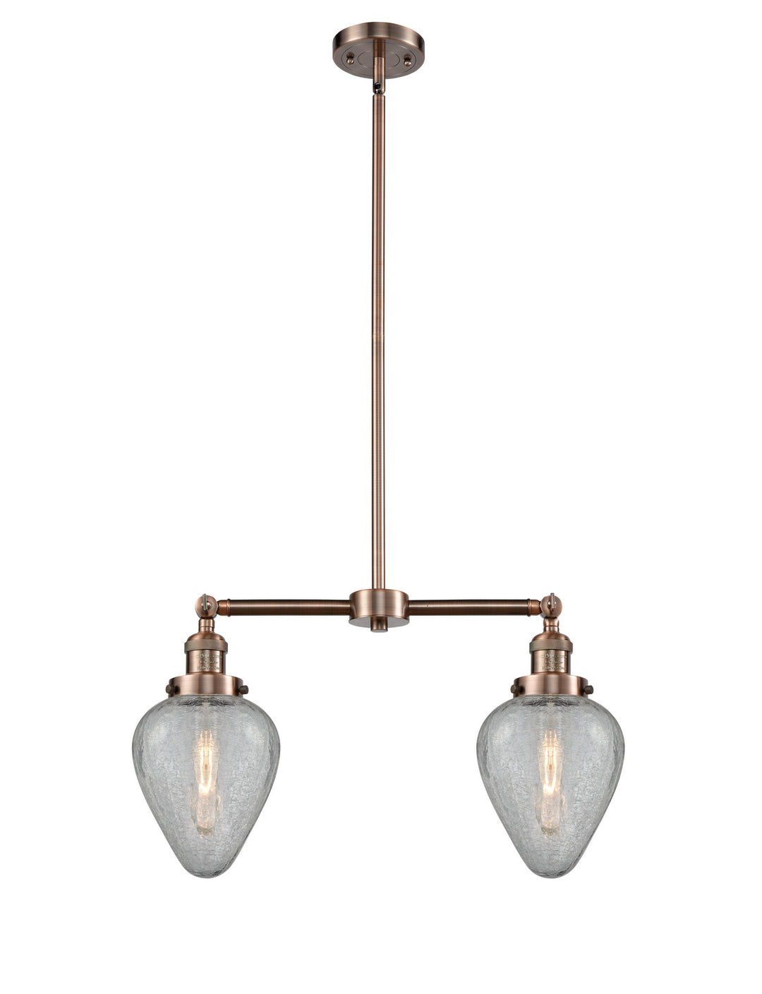 Innovations Franklin Restoration 209-AC-G165-LED Pendant Light - Antique Copper