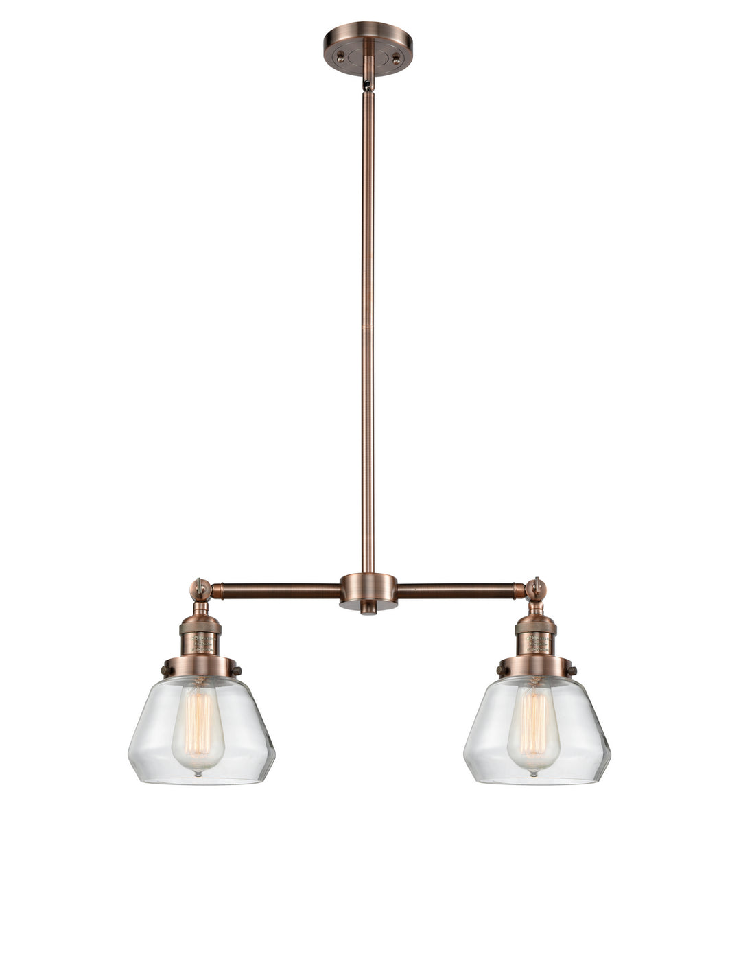 Innovations Franklin Restoration 209-AC-G172-LED Pendant Light - Antique Copper