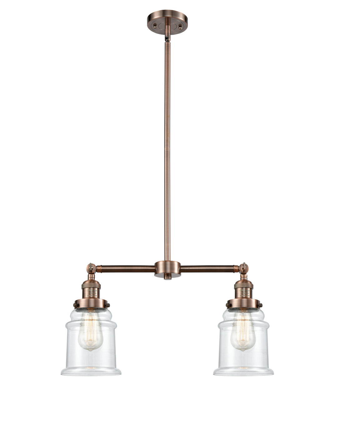 Innovations Franklin Restoration 209-AC-G182-LED Pendant Light - Antique Copper