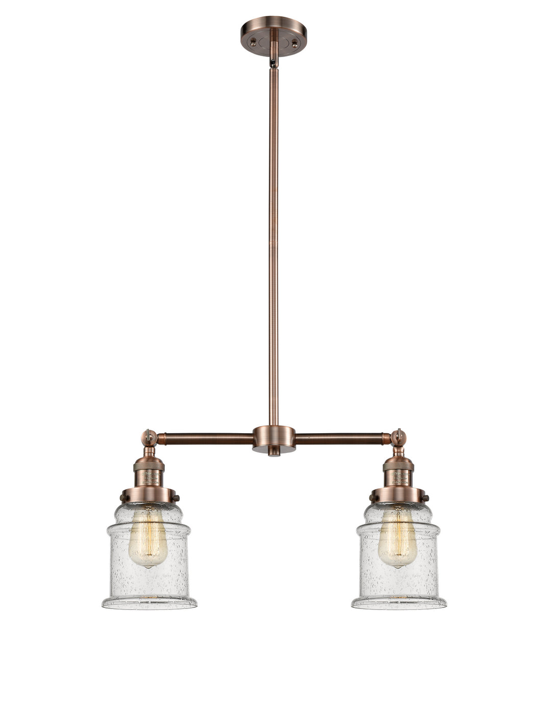 Innovations Franklin Restoration 209-AC-G184 Pendant Light - Antique Copper