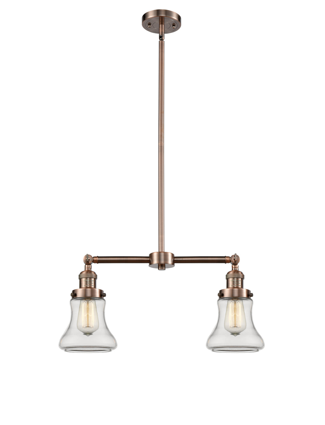 Innovations Franklin Restoration 209-AC-G192-LED Pendant Light - Antique Copper