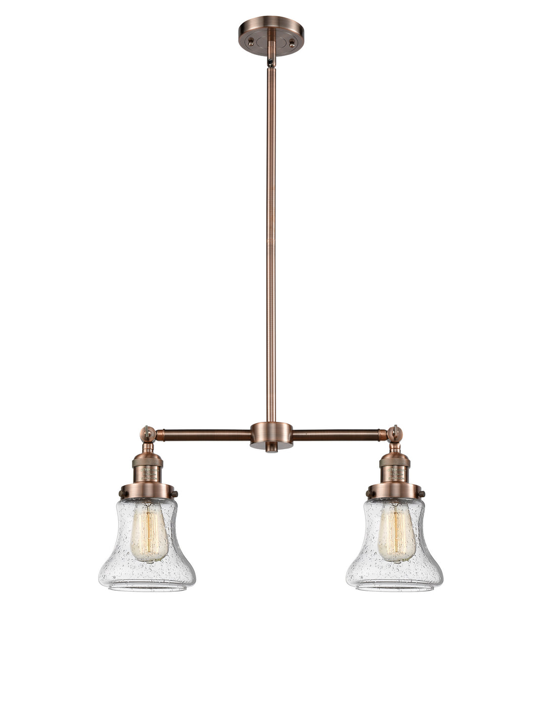 Innovations Franklin Restoration 209-AC-G194-LED Pendant Light - Antique Copper