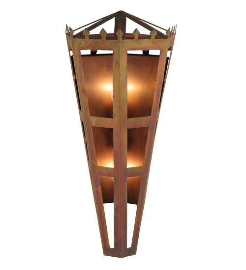 Meyda Tiffany Woolf Octagon 123235 Wall Light - Vintage Copper