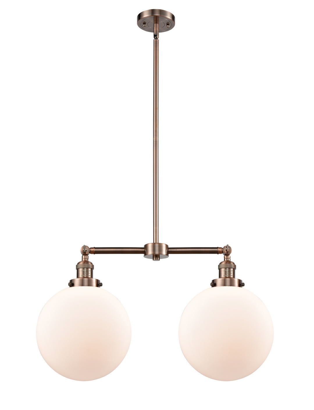 Innovations Franklin Restoration 209-AC-G201-10-LED Pendant Light - Antique Copper