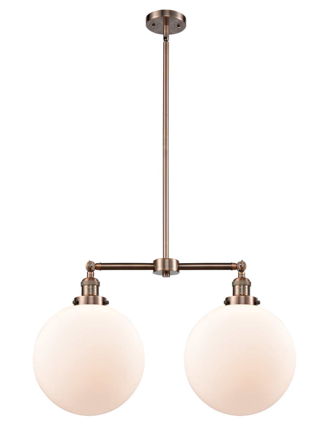 Innovations Franklin Restoration 209-AC-G201-12-LED Pendant Light - Antique Copper
