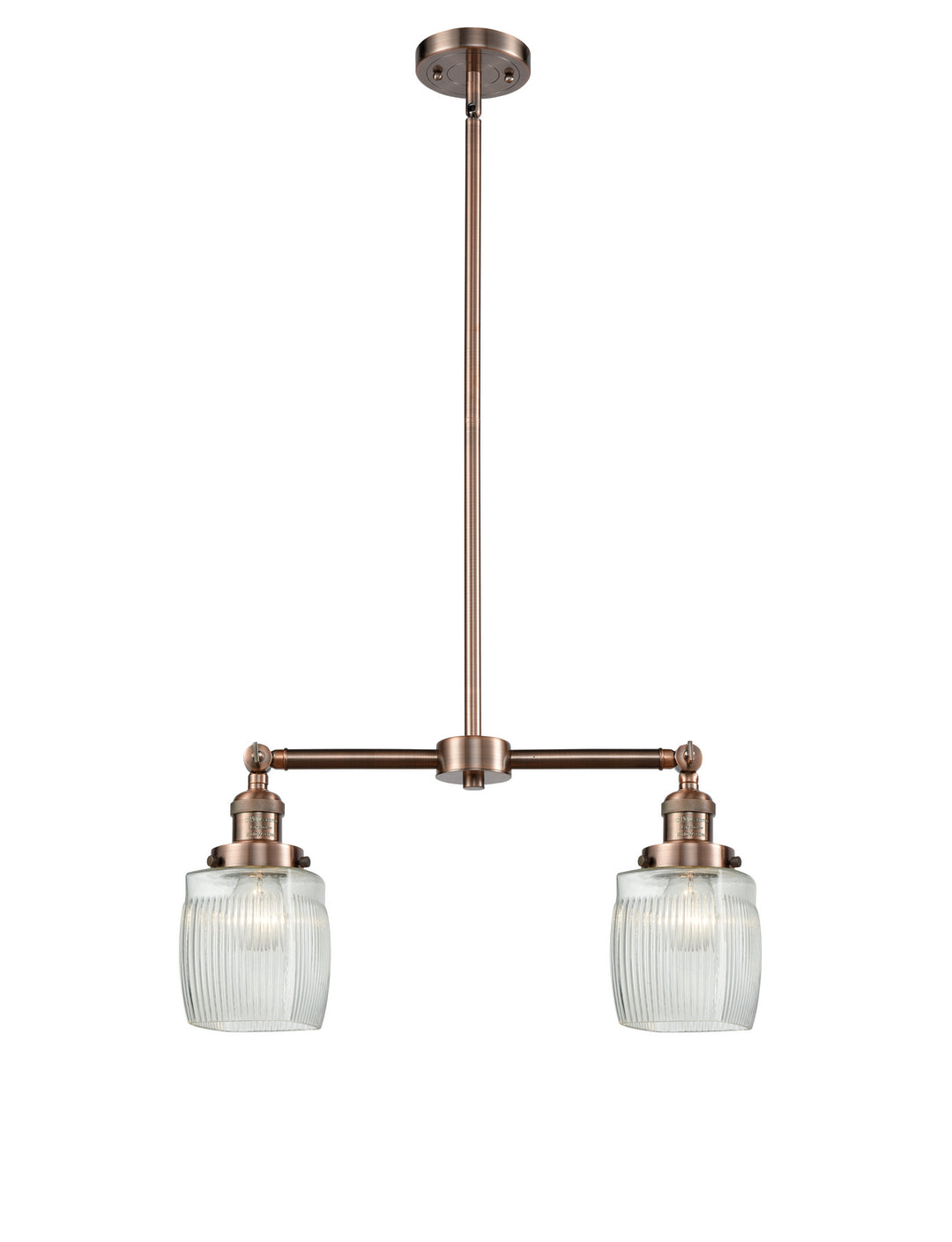 Innovations Franklin Restoration 209-AC-G302-LED Pendant Light - Antique Copper