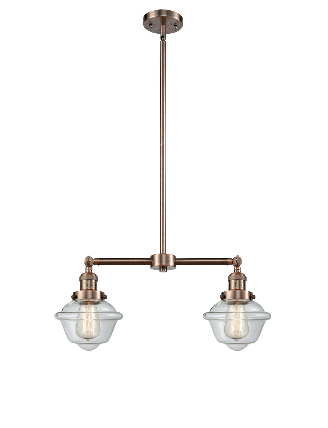 Innovations Franklin Restoration 209-AC-G532-LED Pendant Light - Antique Copper