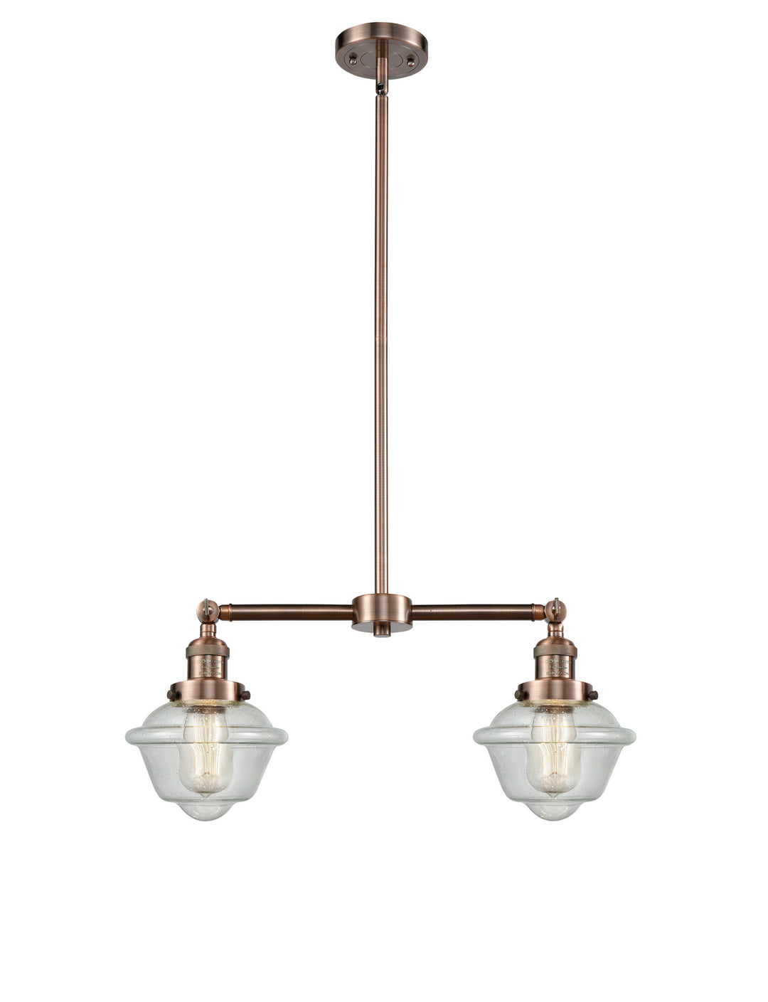 Innovations Franklin Restoration 209-AC-G534-LED Pendant Light - Antique Copper