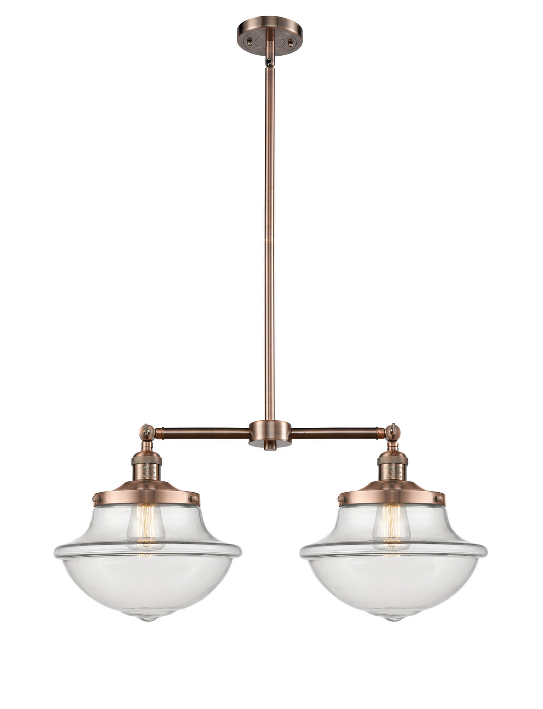 Innovations Franklin Restoration 209-AC-G542-LED Pendant Light - Antique Copper