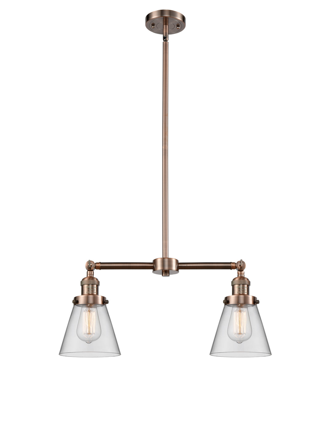 Innovations Franklin Restoration 209-AC-G62 Pendant Light - Antique Copper