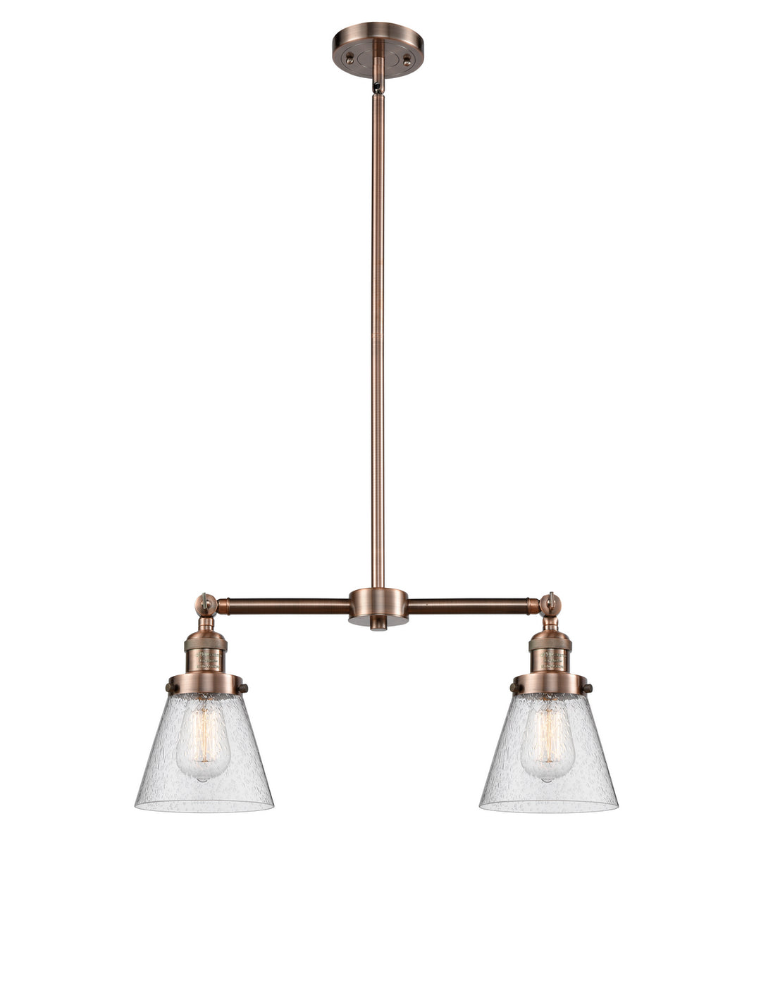 Innovations Franklin Restoration 209-AC-G64 Pendant Light - Antique Copper