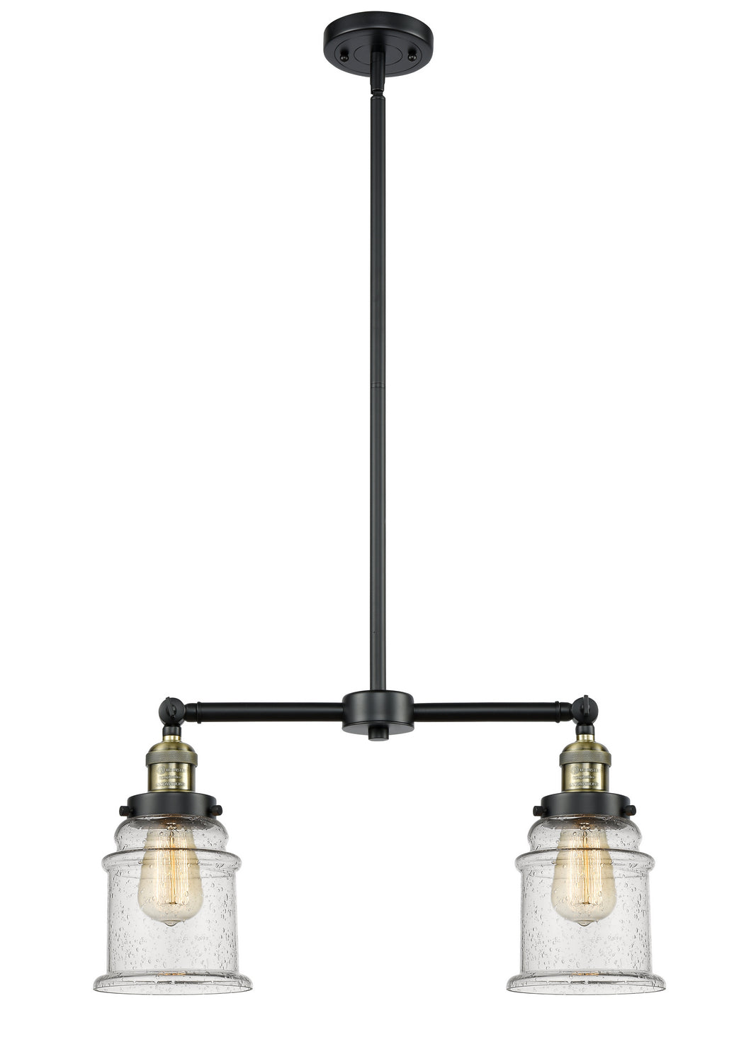 Innovations Franklin Restoration 209-BAB-G184 Pendant Light - Black Antique Brass