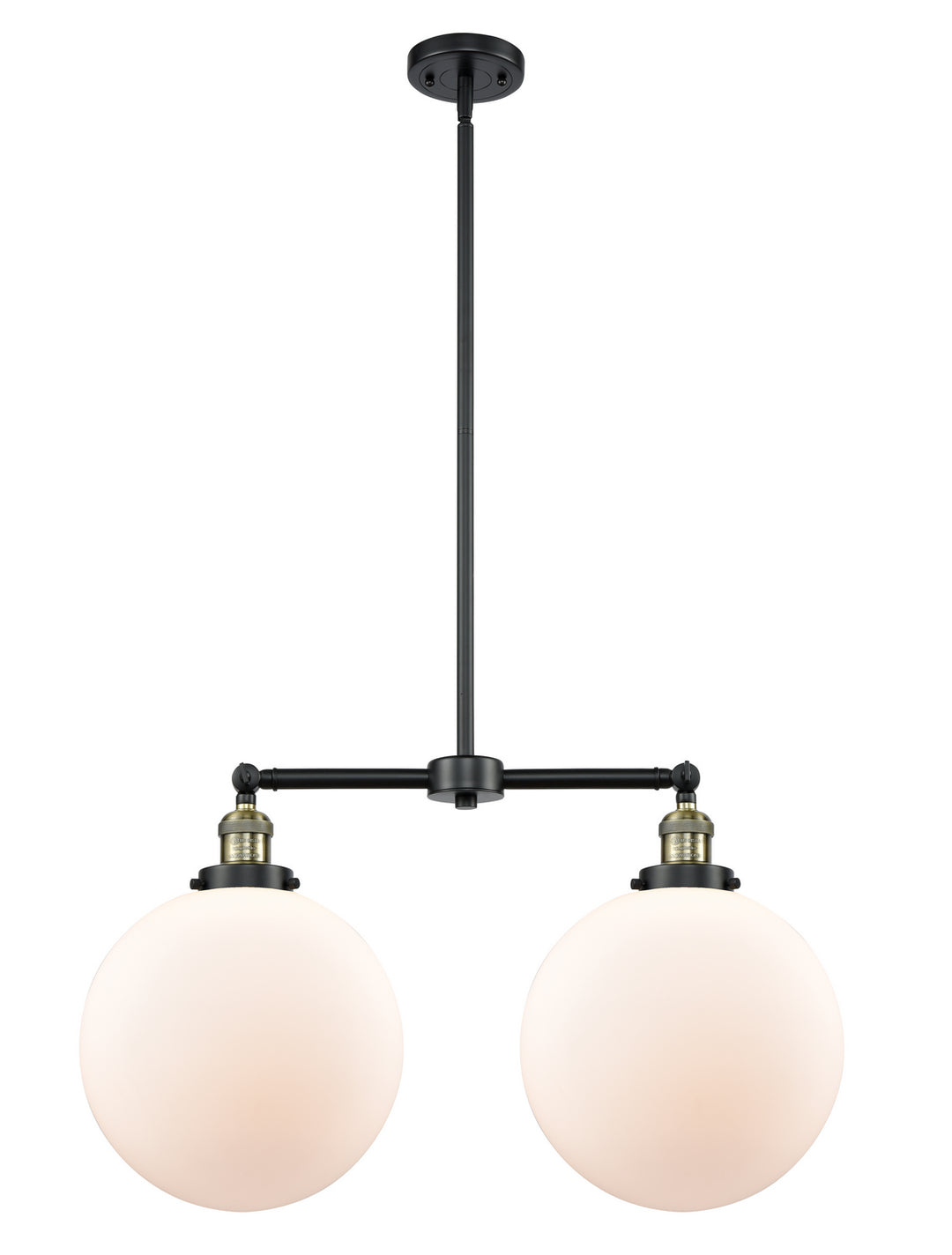 Innovations Franklin Restoration 209-BAB-G201-12-LED Pendant Light - Black Antique Brass